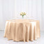 Satin 120" Round Tablecloth Nude - Stylish Seamless Table Cover