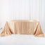 Satin Rectangular 90"x132" Tablecloth Nude - Seamless Table Cover