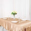 Satin Rectangular 60"x102" Tablecloth Nude - Smooth and Lustrous Table Cover