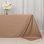 Scuba Rectangular 90"x132" Tablecloth Nude - Wrinkle Free, Stain Resistant & Seamless Table Cover