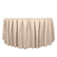 Polyester 21ft Table Skirt Nude - Classic Pleated Design