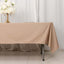 Scuba Rectangular 60"x102" Tablecloth Nude - Wrinkle Free & Stain Resistant Table Cover