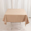 Premium Polyester 54"x54" Square Tablecloth Nude - 220GSM Stain and Wrinkle-Resistant Table Cover