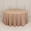 Premium Polyester 120" Round Tablecloth Nude - Seamless 220GSM Wrinkle-Resistant Table Cover