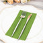20 Pack Linen-Like Paper 8.5"x4" Napkins Olive Green - Highly Absorbent & Disposable Airlaid Guest Towels