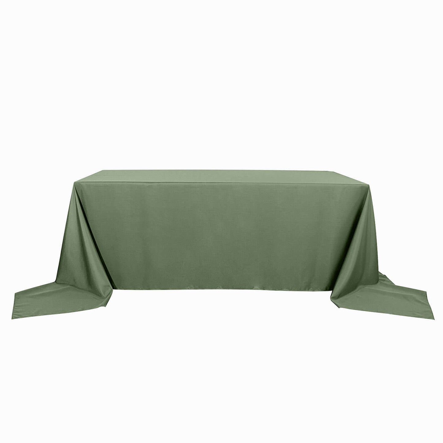Polyester 90"x156" Rectangle Tablecloth Olive Green - Seamless Wrinkle-Resistant Table Cover