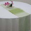 10 Pack Sheer Organza 14"x108" Table Runners Olive Green - Soft and Lightweight Table Accent