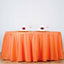 Polyester 132" Round Tablecloth Orange - Seamless Chic Table Cover