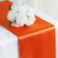 Satin 12"x108" Table Runner Orange - Stylish Table Linen