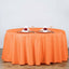 Polyester 120" Round Tablecloth Orange - Seamless Wrinkle-Resistant Table Cover