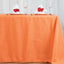 Polyester 72"x120" Rectangle Tablecloth Orange - Durable and Stylish Table Cover
