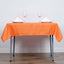 Polyester 54"x54" Table Overlay Square Tablecloth Orange - Wrinkle-Resistant & Durable Table Cover