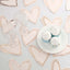 20-Pack Paper Cocktail Napkins with Heart Shape Rose Gold - Stylish Disposable Napkins for Events
