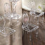 12 Pack 4" Clear Plastic Mini Ghost Chair Party Favor Gift Holders, Candy Treat Display Stands