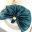 5 Pack Satin 20"x20" Napkins Peacock Teal - Luxurious Shine & Smooth Dinner Napkins