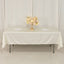 Scuba Rectangular 60"x102" Tablecloth Shimmering Pearl White - Wrinkle Free & Stain Resistant Table Cover