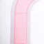 8ft Pink Spandex Fitted Open Arch Wedding Arch Cover, Double-Sided U-Shaped Backdrop Slipcover