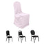 Polyester Slip On Banquet Chair Covers Blush - Stain-Resistant Reusable Durable Fabric