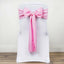 5 Pack Polyester Chair Sashes Pink 6"x108"