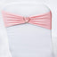 5 Pack Stretch Spandex Chair Sashes Pink - Fitted Finish Two Ply Heavy Duty Chair Bands 5"x12"