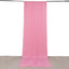 Pink 4-Way Stretch Spandex Event Curtain Drapes, Wrinkle Freet Backdrop Event Panel with Rod Pockets - 5ftx14ft