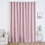 2 Pack White Blush Lattice Print Thermal Blackout Curtains With Chrome Grommet Window Treatment Panels - 52"x108"