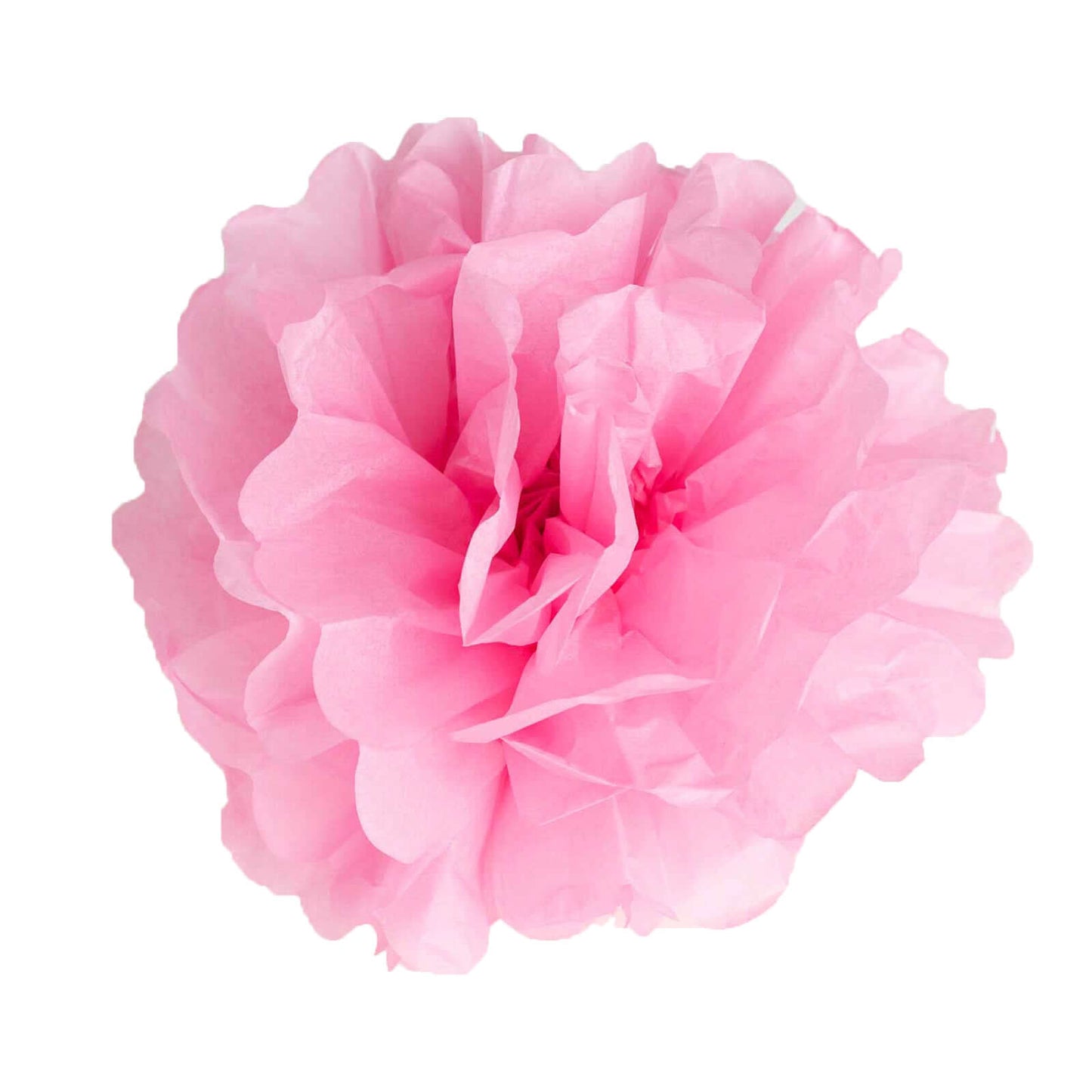 6 Pack 10" Pink Tissue Paper Pom Poms Flower Balls, Ceiling Wall Hanging Decorations