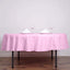 Polyester 90" Round Tablecloth Pink - Stain & Wrinkle-Resistant Table Cover
