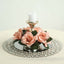 4 Pack 3" Dusty Rose Artificial Silk Rose Flower Candle Ring Wreaths