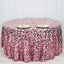Sequin 120" Round Tablecloth Pink - Seamless Big Payette Table Cover