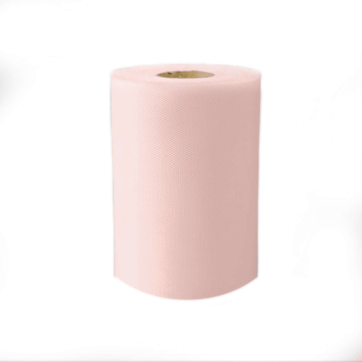 6"x100 Yards Blush Tulle Fabric Bolt, Sheer Fabric Spool Roll For Crafts