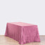 Sequin 90"x156" Rectangle Tablecloth Pink - Seamless Twinkling Table Cover