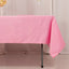 Lamour Satin 60"x102" Rectangle Tablecloth Pink - Durable & Silky Soft Feel Table Cover