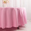 Premium Polyester 108" Round Tablecloth Pink - Wrinkle-Resistant 220GSM Table Cover
