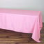 Polyester 72"x120" Rectangle Tablecloth Pink - Durable and Stylish Table Cover
