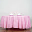 Polyester 108" Round Tablecloth Pink - Wrinkle-Resistant Table Cover