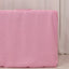 Fitted Polyester 72"x30" Rectangle Tablecloth Pink - Durable and Easy to Maintain Table Cover
