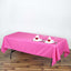 Polyester 60"x102" Rectangle Tablecloth Fuchsia - Durable and Stylish Table Cover