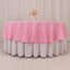 Premium Polyester 90" Round Tablecloth Pink - Stain and Wrinkle-Resistant Design with 220GSM Thickness Table Cover