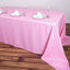 Polyester 90"x156" Rectangle Tablecloth Pink - Seamless Wrinkle-Resistant Table Cover