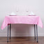 Polyester Square 54"x54" Tablecloth Pink - Wrinkle-Resistant & Durable Table Cover