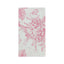 50 Pack 2-Ply Paper Party Napkins in French Toile Floral Pattern, Matte Pink and White Highly Absorbent Soft Disposable Dinner Napkins