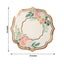 10-Pack Disposable Table Placemats in White with Peony Flowers Print & Rose Gold 13"