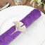 5 Pack Taffeta 20"x20" Napkins Purple - Accordion Crinkle Dinner Napkins