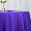 Premium Polyester 132" Round Tablecloth Purple - Seamless 220GSM Wrinkle-Resistant Table Cover
