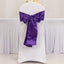 5 Pack Lamour Satin 6"x106" Chair Sashes Purple - Stylish Reusable Decorative Bows