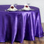 Satin 108" Round Tablecloth Purple - Smooth and Lustrous Table Cover
