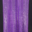 2 Pack Purple Sequin Event Curtain Drapes with Rod Pockets, Seamless Backdrop Event Panels - 8ftx2ft