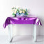 Metallic Foil Tablecloth Square Purple - Stylish Disposable Party Cover 50"x50"