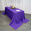 Polyester 90"x156" Rectangle Tablecloth Purple - Seamless Wrinkle-Resistant Table Cover